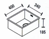 ABK Bingara 34fvi rvs spoelbak vlakinbouw KS51034001