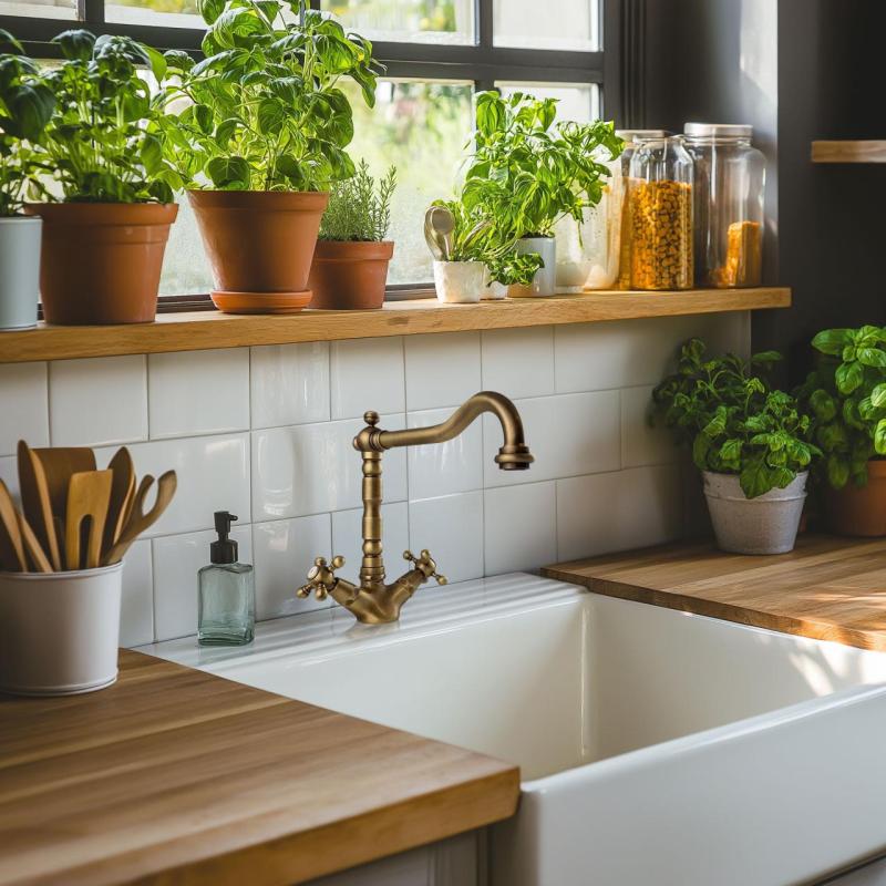 PB Robinet de cuisine nostalgique V1910 Bronze