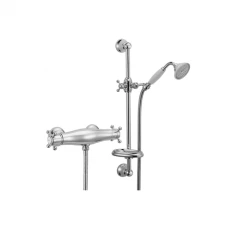 Huber Victorian Mitigeur thermostatique de douche avec barre coulissante Chromé VTS0101021