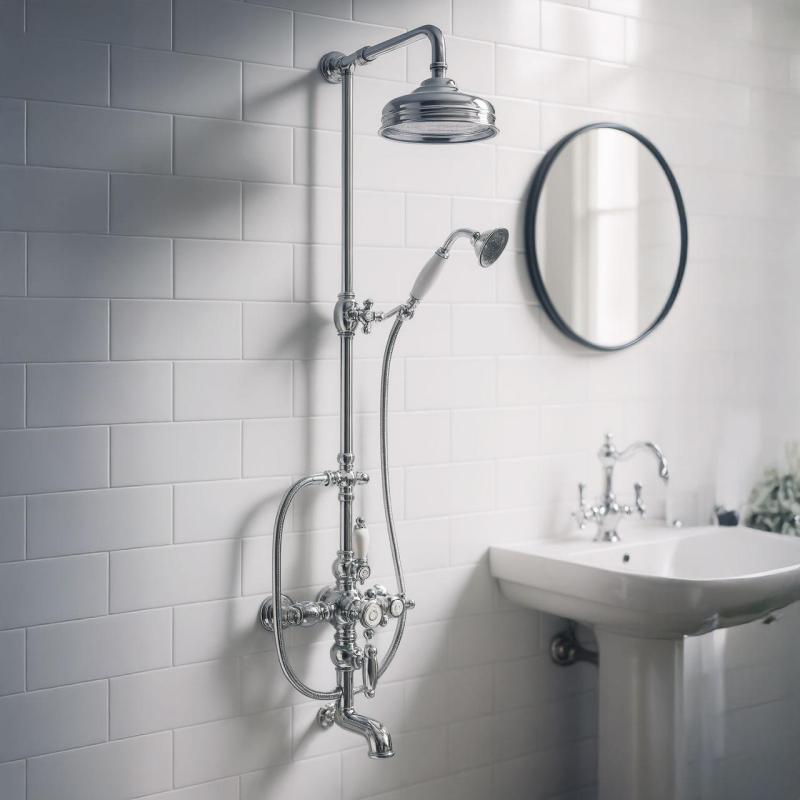 Huber Victorian Set Thermostatique Bain/Douche 30cm inox 592.VN31H.AC