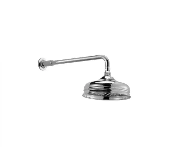 Huber Nostalgic Douche Pluie 20cm Inox avec bras mural 611.02H.AC