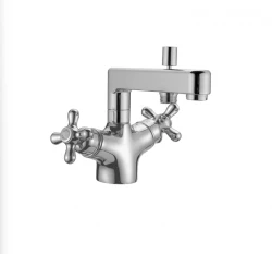 Huber Croisette Mélangeur thermostatique de bain chromé/doré CST620107G