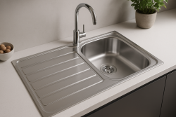Franke Spark SKX 611 évier en inox montage en surface avec égouttoir 86x50cm 101.0315.545
