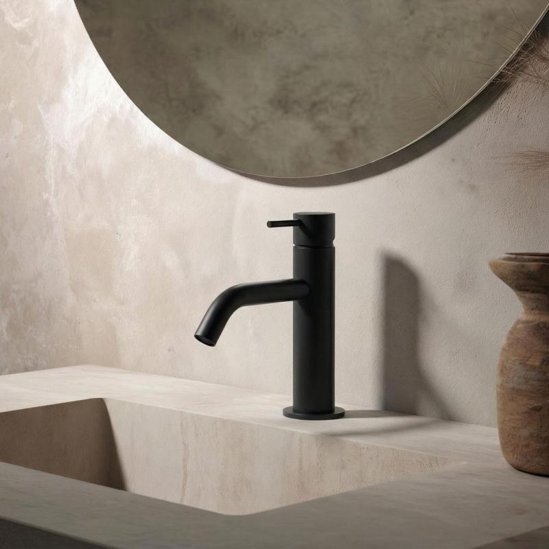 Waterevolution Flow Robinet de lavabo noir mat T110PR
