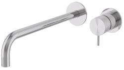 Robinet de lavabo encastré Watervolution Flow chromé avec bec de 25 cm T116B01-25