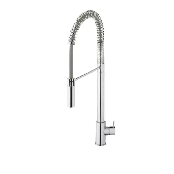 Waterevolution Flow Mitigeur de cuisine semi-professionnel chrome avec colonne et ressort T15701