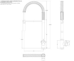 Waterevolution Flow Mitigeur de cuisine semi-professionnel blanc mat avec colonne et ressort T157BR