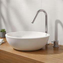 Waterevolution Flow robinet de lavabo 2 trous chromé avec petit bec V 120mm T1121V01