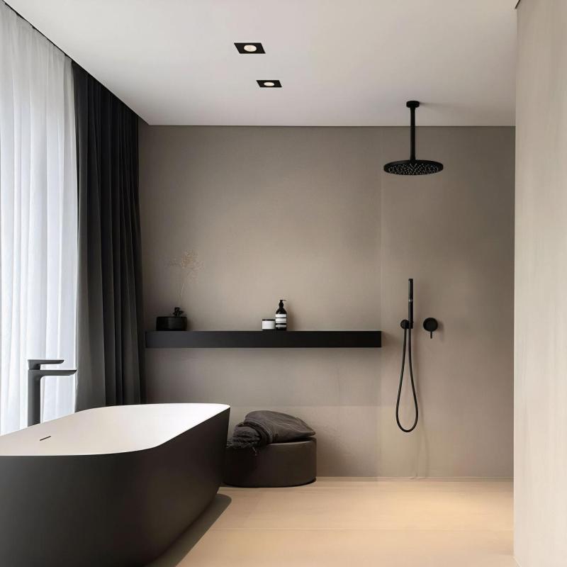 Mitigeur encastré Waterevolution Flow noir mat 1208512422