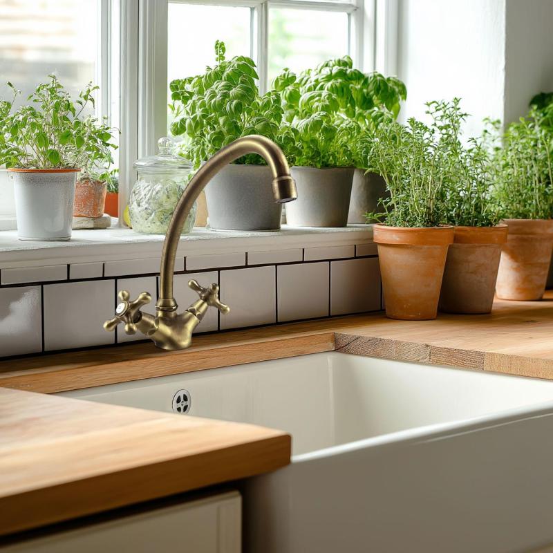 PB Nostalgische keukenkraan V1905 Brons 1208606672