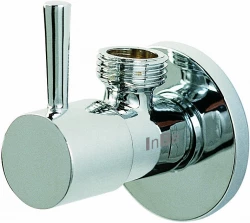 Clou InBe design robinet d'arrêt d'angle type 1 rond chrome