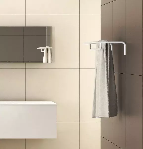 Waterevolution flow porte-serviettes Blanc mat A118BR