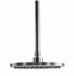 Waterevolution Flow Douche de tête 200mm avec raccord au plafond entièrement en acier inoxydable T1642IE