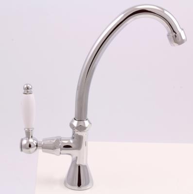 PB Classic Mitigeur de lavabo avec levier blanc eau froide avec bec haut Chromé 1208853652