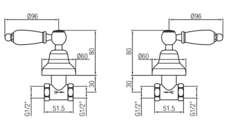 PB Classic set de douche encastré avec leviers en inox blanc 1208854582