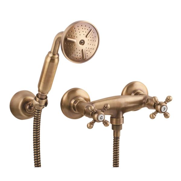 PB robinet classique ensemble de douche avec boutons étoiles, y compris douchette à main Bronze 1208855282