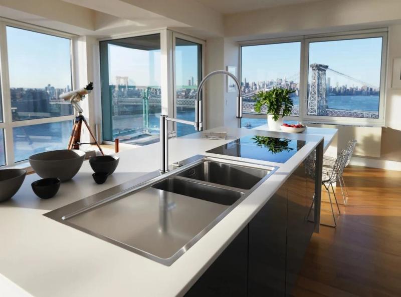 Franke Pescara Semi Pro 360 robinet de cuisine chrome bec flexible 115.0393.976