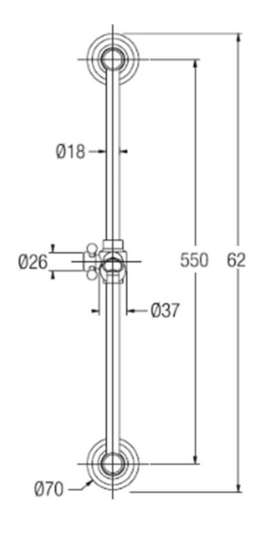 PB Classic Set coulissant avec douchette et flexible de douche Acier inoxydable 1208899112