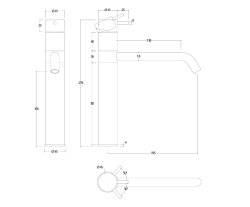 Waterevolution Flow Mélangeur de cuisine en acier inoxydable massif T150IE