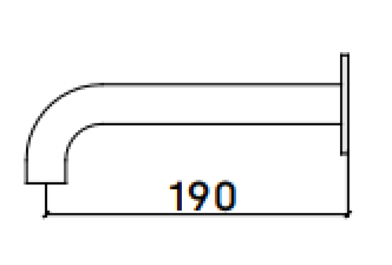 Waterevolution Flow bec gros débit noir mat 19cm T1671-19PR