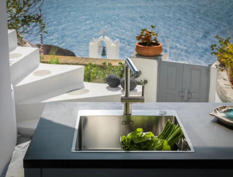 Franke Atlas Neo Robinet de cuisine bec pivotant Acier inoxydable115.0521.435