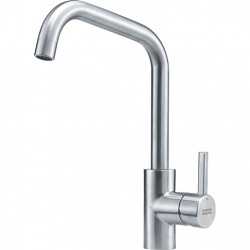 Robinet de cuisine Franke Kubus en acier inoxydable avec bec pivotant acier inoxydable 115.0529.202