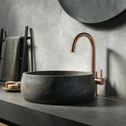 Waterevolution Flow wastafelkraan hoog model PVD geborsteld koper T1121FUCPE