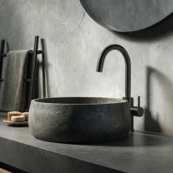 Waterevolution Flow wastafelkraan hoog model PVD gun metal T1121FUGME