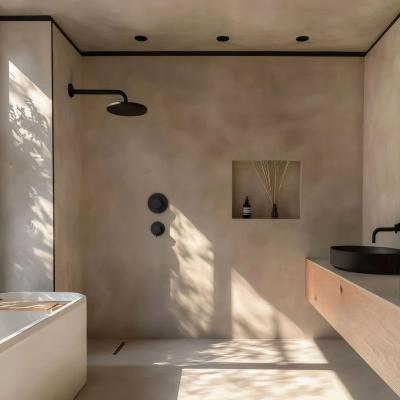 Waterevolution Flow mitigeur thermostatique de douche encastré avec 1 inverseur noir mat 1208920978