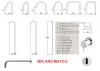 Waterevolution Flow inbouw wastafel infrarood sensor op batterijen mat wit T118EBBR