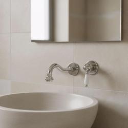 PB nostalgique mitigeur de lavabo encastré bec vintage 21cm chromé