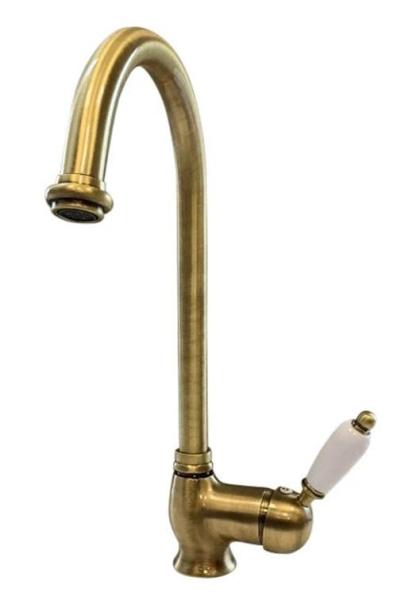 PB robinet de cuisine classique avec bec pivotant 200 mm Bronze 1208953114