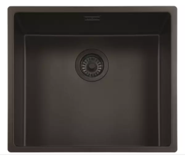 Reginox Amsterdam Nouveau Modèle 50 Regi granite évier Pure Noir complet noir en surface ou sous plan 1208953475