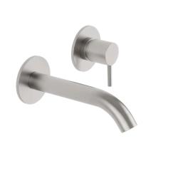 SB Round 316 Mitigeur de lavabo encastré en inox 132mm