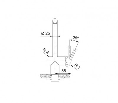 Franke Atlas Neo robinet de cuisine en cuivre bec pivotant pvd cuivre satiné 115.0628.204