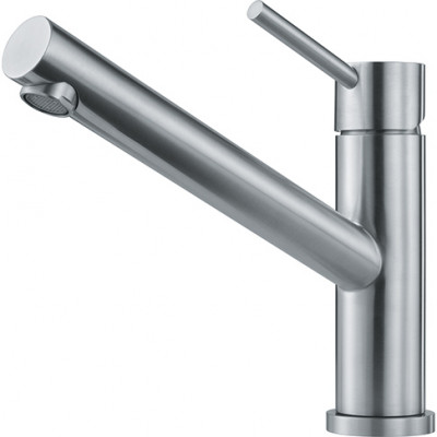 Franke Orbit robinet de cuisine bas en inox massif avec bec pivotant en inox 115.0569.290