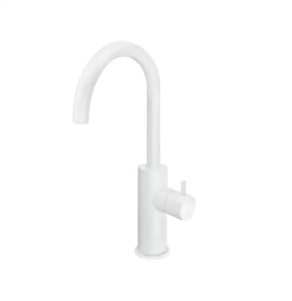 Waterevolution Flow Robinet lavabo modèle haut blanc mat T1121FBR