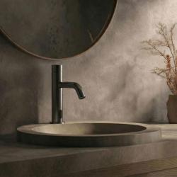 Waterevolution Flow robinet électronique de lavabo avec senseur infrarouge avec batterie Gun Metal T110EGME