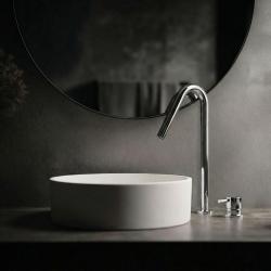 Waterevolution Flow robinet de lavabo 2 trous chromé avec bec haut V 227mm T1122V01