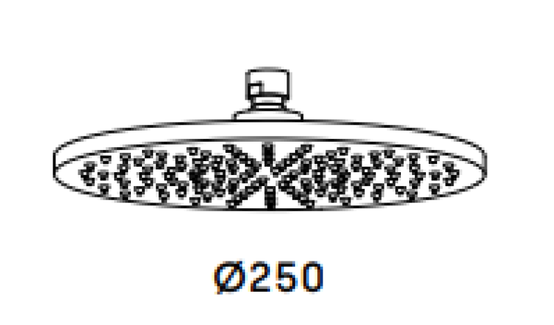 Waterevolution Flow Douche de tête 250mm tout Ino