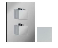 SB universel Square Mitigeur thermostatique encastré à 2 sorties Blanc mat 1208955146