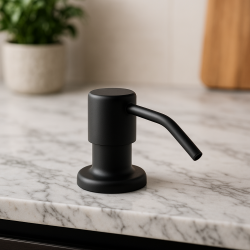 Aquadesign Nantes Distributeur de savon encastrable noir mat