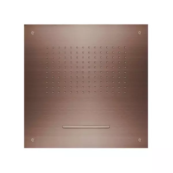 SB Square 316 douche pluie encastrée avec cascade 50x50cm PVD cuivre tête de douche de plafond 1208955318