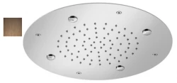 SB Round Douche effet pluie avec brumisation encastrée en PVD cuivré 1208955795