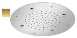 SB Round Douche encastrée de pluie et brumisateur PVD doré 1208955797