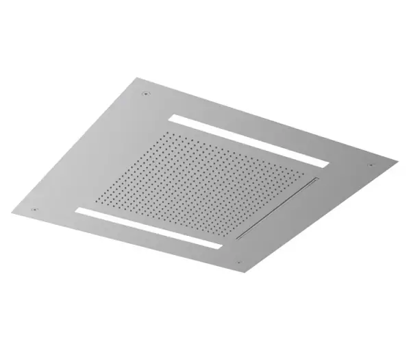 SB Square 316 Douche pluie encastrée Velvet Temptation avec chromothérapie LED et cascade en inox 1208956741