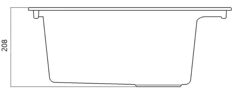 Évier à montage en surface crème sable 58x53cm avec espace  pour trou de robinetterie avec bouchon en inox 1208956773