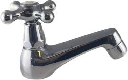 PB Classic robinet de lavabo avec manette croisillon eau froide modèle bas Chromé 1208956901