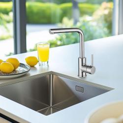 Ausmann Turt évier en acier inoxydable PVD NANO 40x40 sous plan, à fleur de plan ou en surface 1208956947