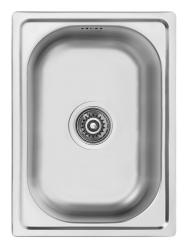 Ausmann Basic petit évier à montage en surface en acier inoxydable 35x48 cm avec siphon 1208956971